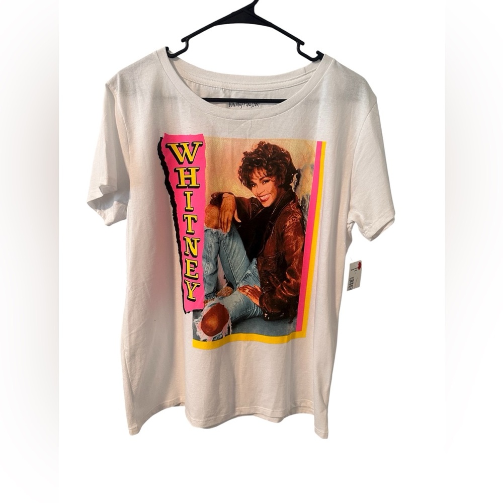 Whitney Houston Graphic T-Shirt, size L